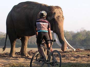 Biking in Nepal is a unique experience!